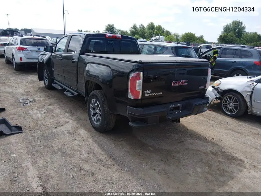 2017 GMC Canyon 4Wd Sle VIN: 1GTG6CEN5H1204334 Lot: 45486190
