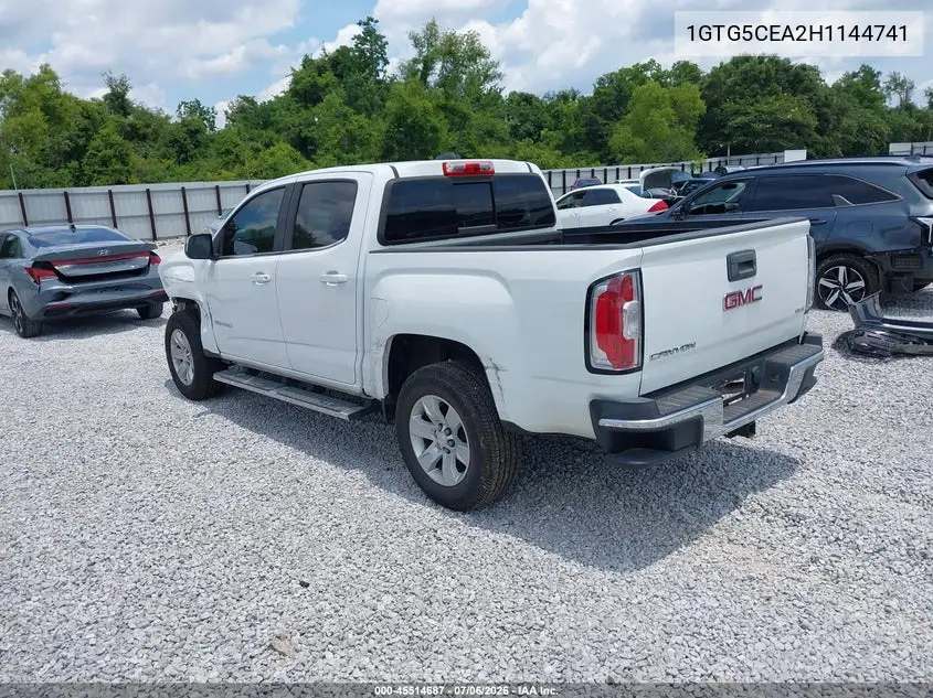 2017 GMC Canyon 2Wd Sle VIN: 1GTG5CEA2H1144741 Lot: 45514687