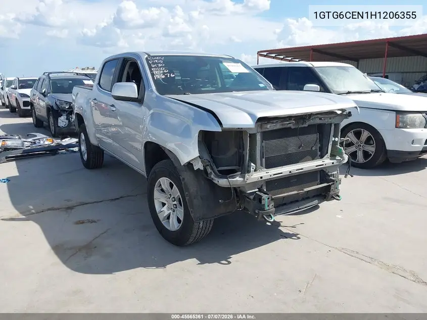 2017 GMC Canyon 4Wd Sle VIN: 1GTG6CEN1H1206355 Lot: 45565361