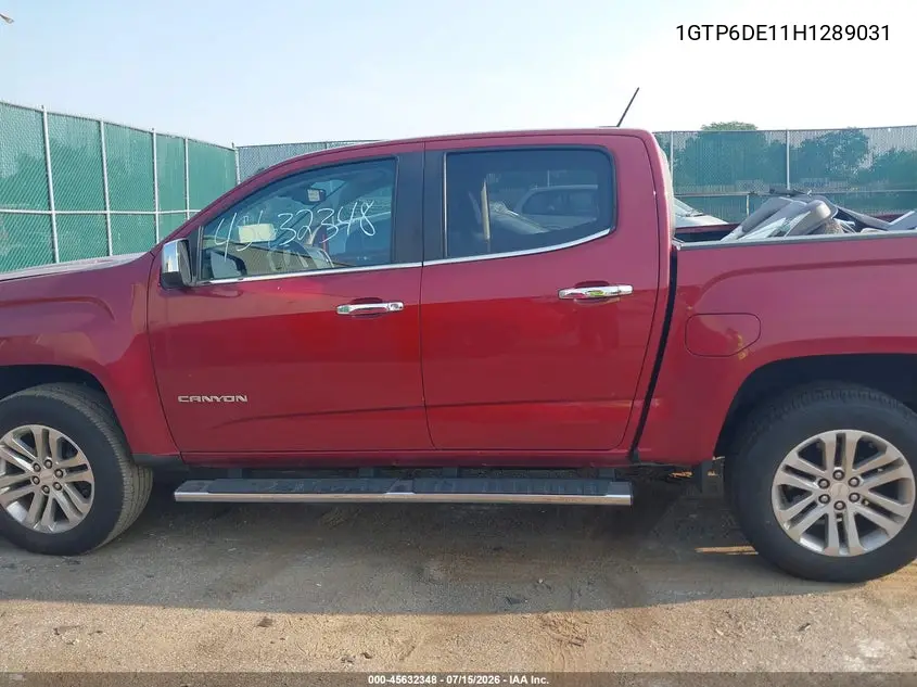 2017 GMC Canyon 4Wd Slt VIN: 1GTP6DE11H1289031 Lot: 45632348