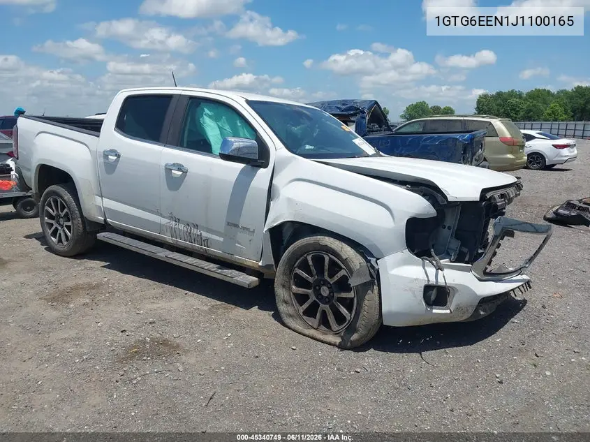 2018 GMC Canyon 4Wd Denali VIN: 1GTG6EEN1J1100165 Lot: 45340749