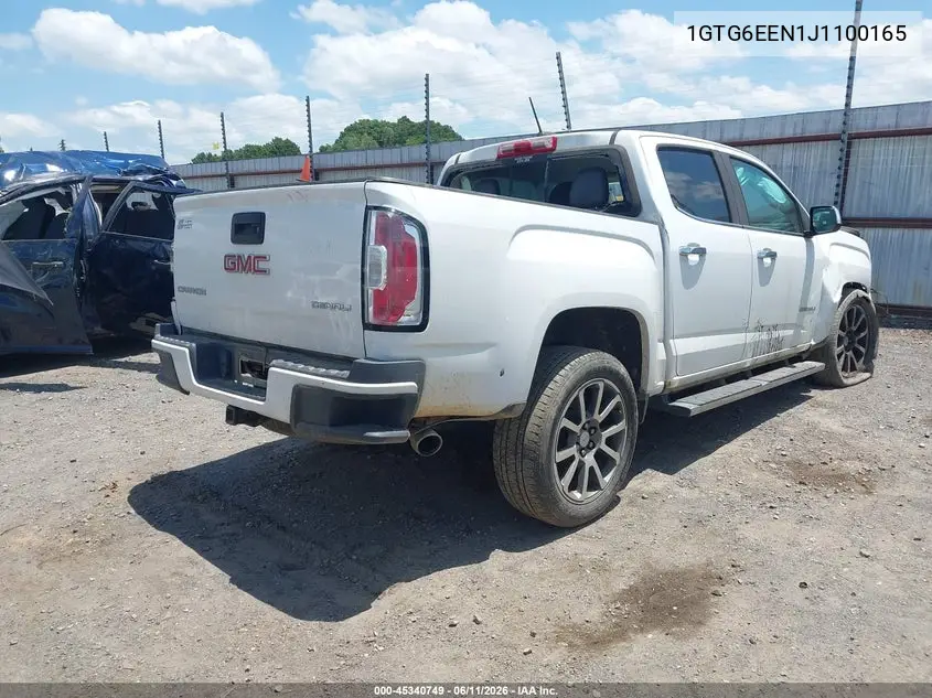 2018 GMC Canyon 4Wd Denali VIN: 1GTG6EEN1J1100165 Lot: 45340749
