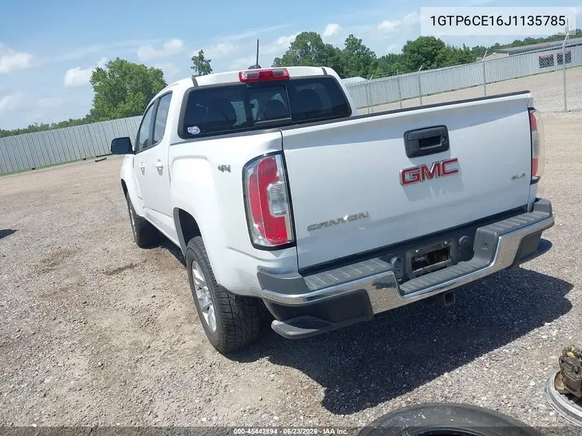 2018 GMC Canyon 4Wd Sle VIN: 1GTP6CE16J1135785 Lot: 45442894