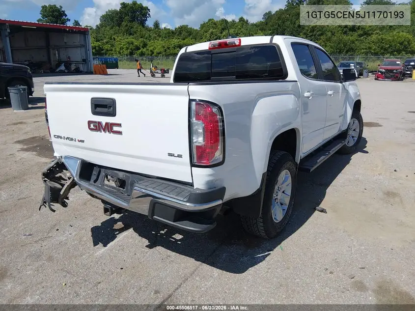 2018 GMC Canyon Sle VIN: 1GTG5CEN5J1170193 Lot: 45506517