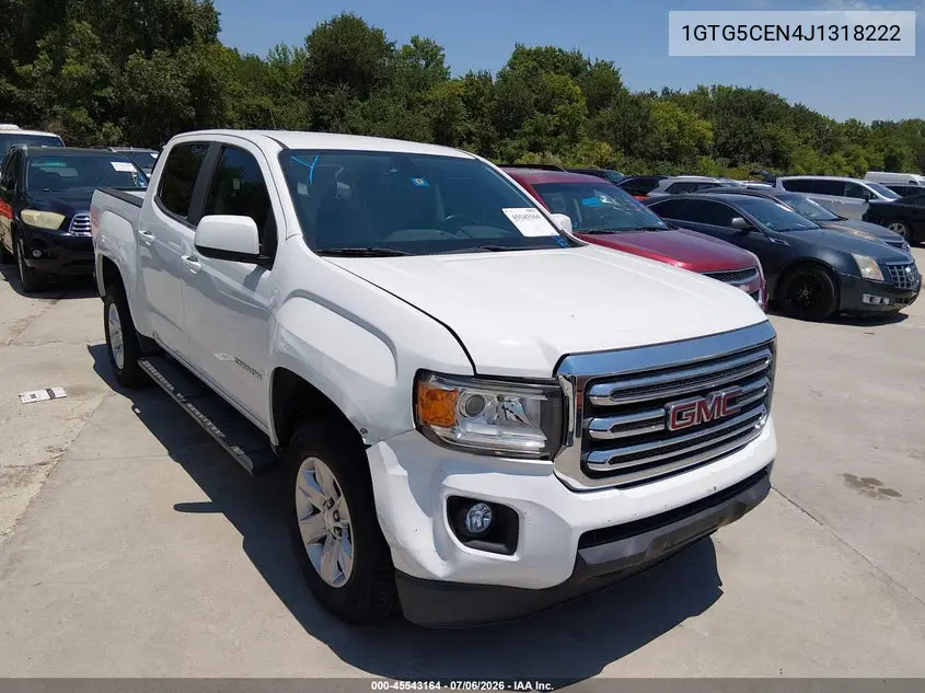 2018 GMC Canyon Sle VIN: 1GTG5CEN4J1318222 Lot: 45543164