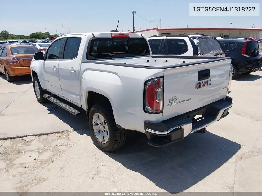 2018 GMC Canyon Sle VIN: 1GTG5CEN4J1318222 Lot: 45543164