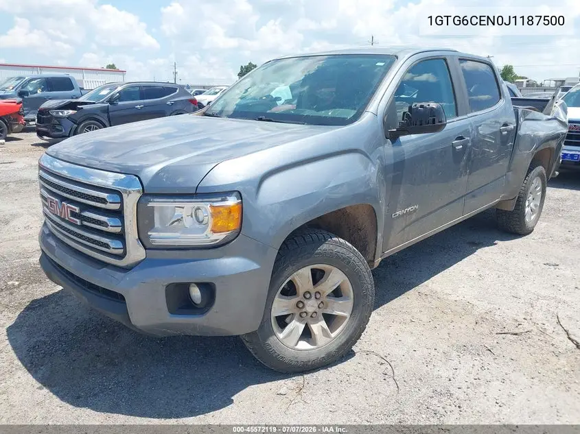 2018 GMC Canyon Sle VIN: 1GTG6CEN0J1187500 Lot: 45572119