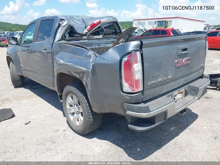 2018 GMC Canyon Sle VIN: 1GTG6CEN0J1187500 Lot: 45572119