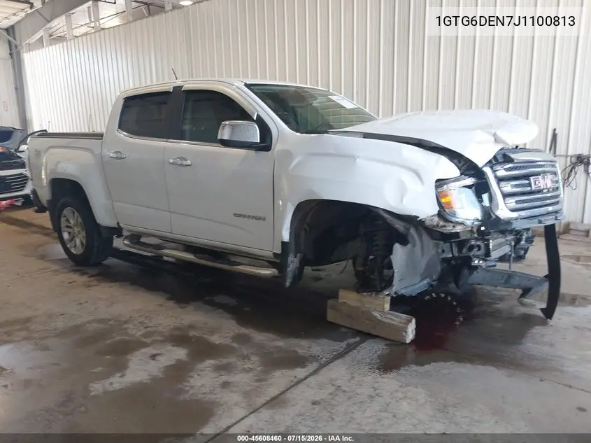 2018 GMC Canyon Slt VIN: 1GTG6DEN7J1100813 Lot: 45608460