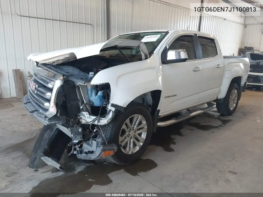 2018 GMC Canyon Slt VIN: 1GTG6DEN7J1100813 Lot: 45608460