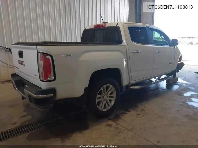 2018 GMC Canyon Slt VIN: 1GTG6DEN7J1100813 Lot: 45608460