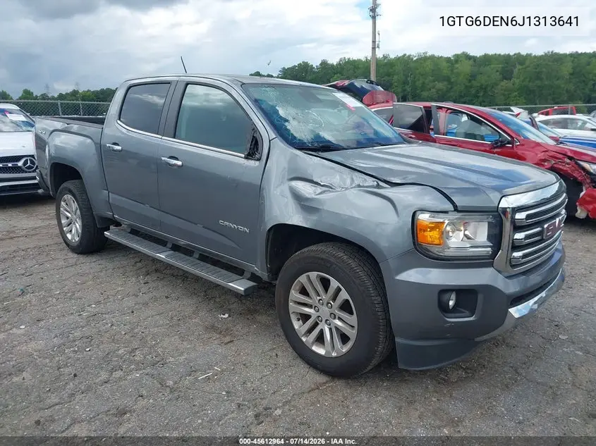 2018 GMC Canyon Slt VIN: 1GTG6DEN6J1313641 Lot: 45612964