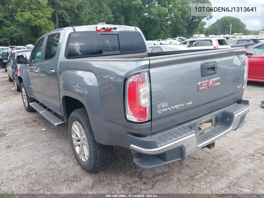 2018 GMC Canyon Slt VIN: 1GTG6DEN6J1313641 Lot: 45612964