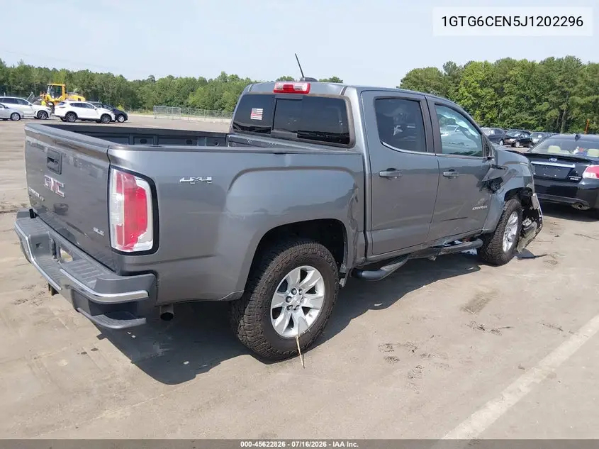 2018 GMC Canyon Sle VIN: 1GTG6CEN5J1202296 Lot: 45622826