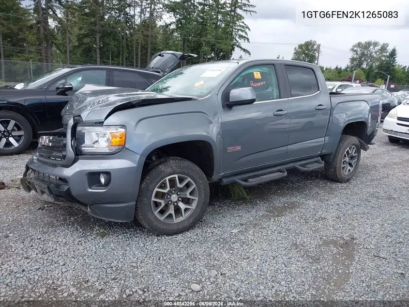 2019 GMC Canyon All Terrain W/Leather VIN: 1GTG6FEN2K1265083 Lot: 45342296