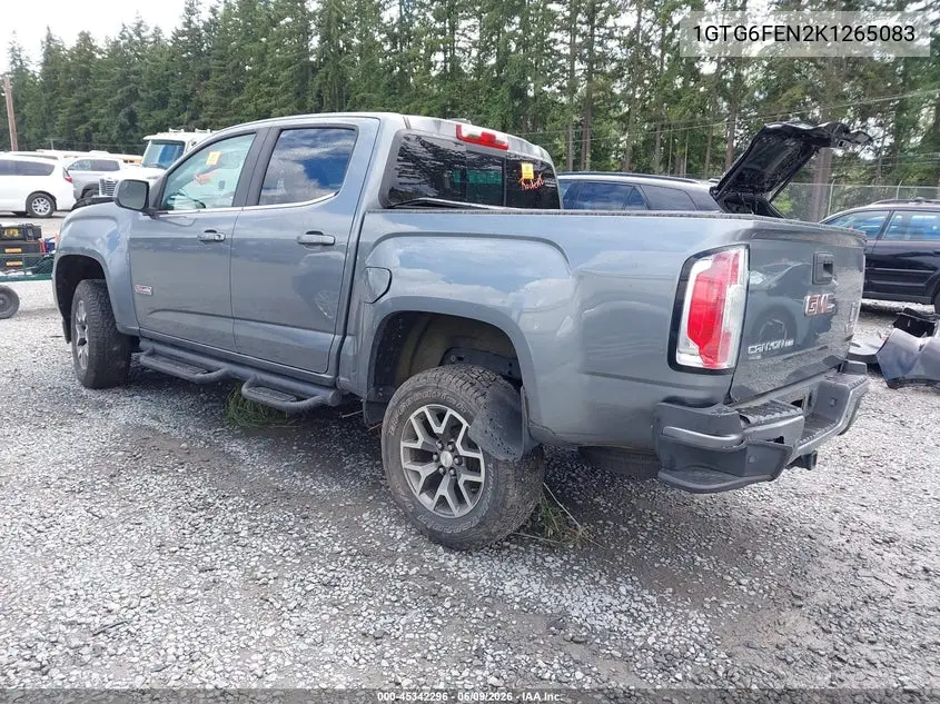 2019 GMC Canyon All Terrain W/Leather VIN: 1GTG6FEN2K1265083 Lot: 45342296