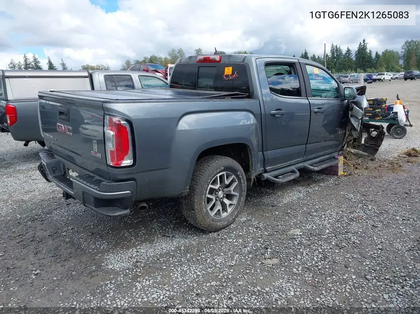2019 GMC Canyon All Terrain W/Leather VIN: 1GTG6FEN2K1265083 Lot: 45342296