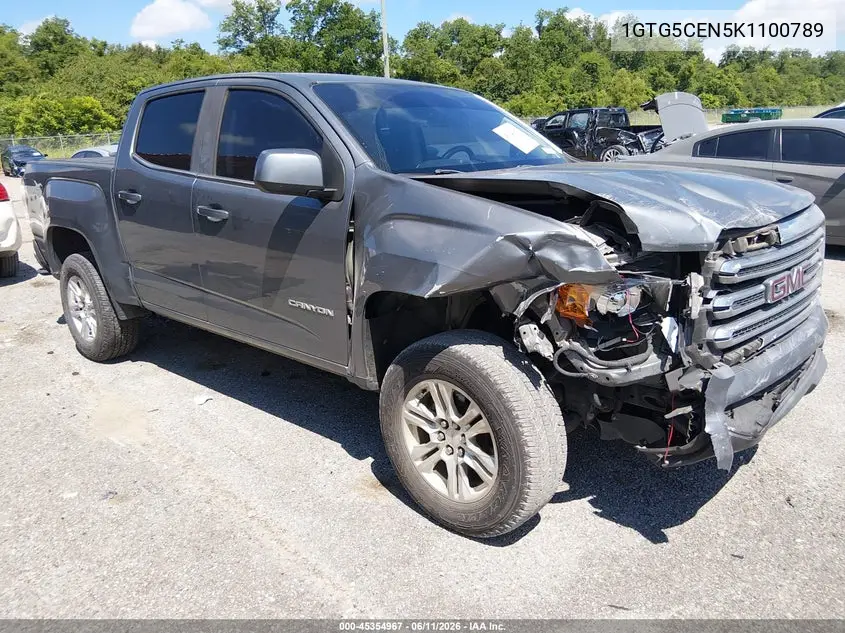 2019 GMC Canyon Sle VIN: 1GTG5CEN5K1100789 Lot: 45354967