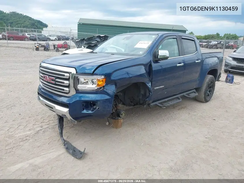 2019 GMC Canyon Slt VIN: 1GTG6DEN9K1130459 Lot: 45471275