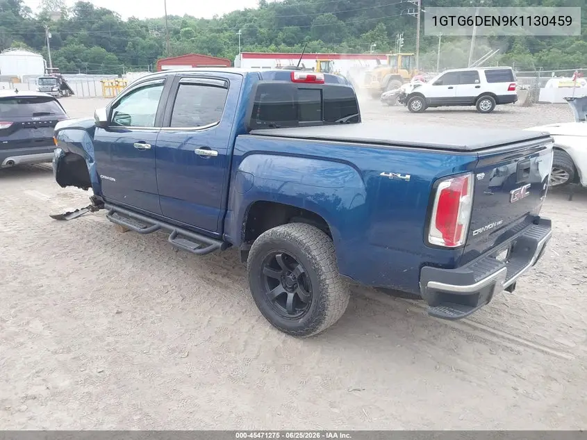 2019 GMC Canyon Slt VIN: 1GTG6DEN9K1130459 Lot: 45471275