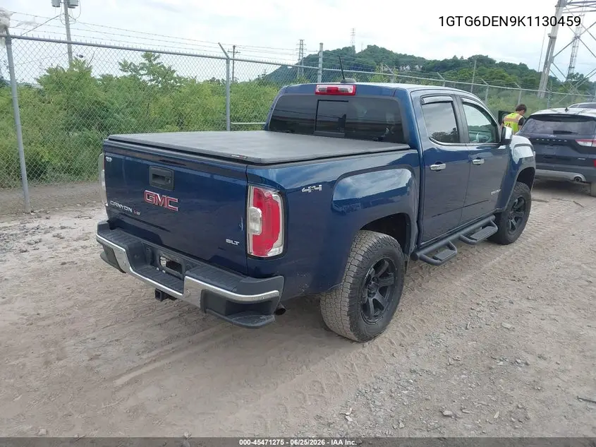 2019 GMC Canyon Slt VIN: 1GTG6DEN9K1130459 Lot: 45471275