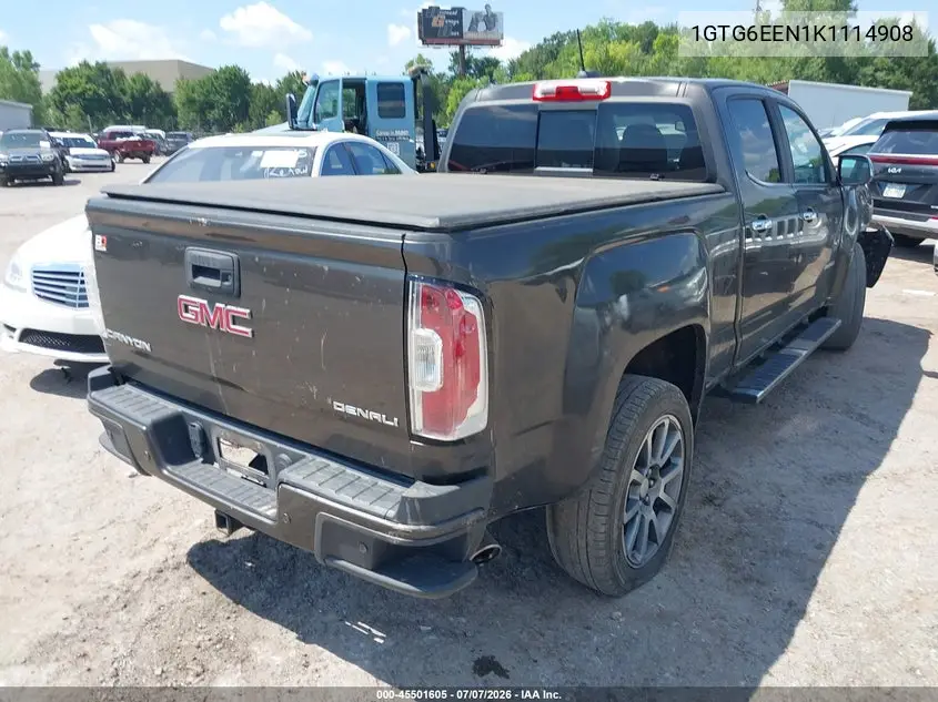 2019 GMC Canyon Denali VIN: 1GTG6EEN1K1114908 Lot: 45501605
