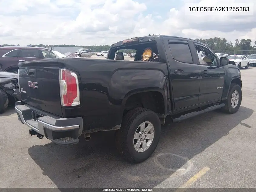 2019 GMC Canyon VIN: 1GTG5BEA2K1265383 Lot: 45577326