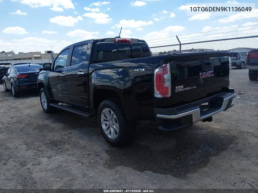 2019 GMC Canyon Slt VIN: 1GTG6DEN9K1136049 Lot: 45605841