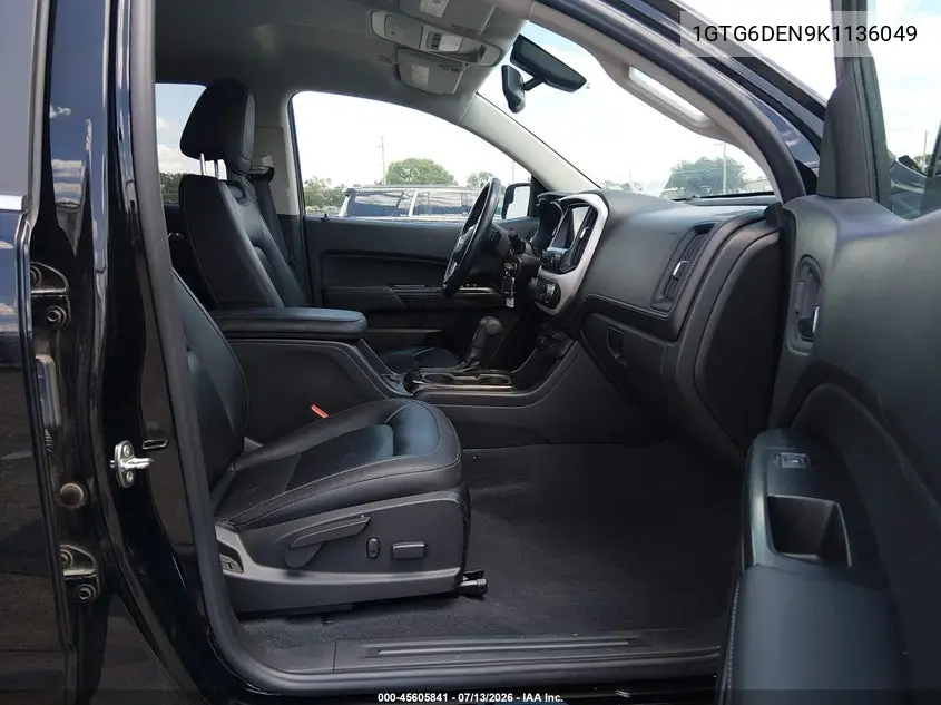 2019 GMC Canyon Slt VIN: 1GTG6DEN9K1136049 Lot: 45605841