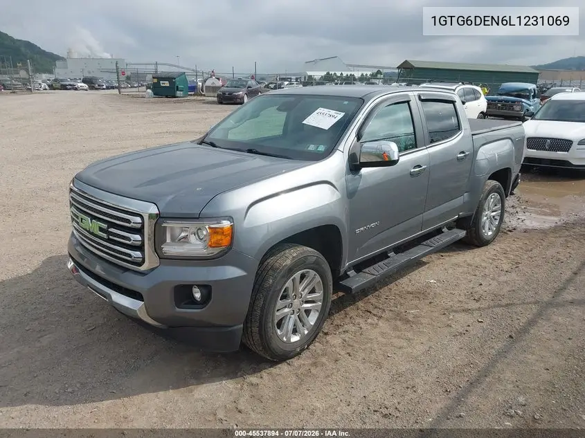 2020 GMC Canyon 4Wd Short Box Slt VIN: 1GTG6DEN6L1231069 Lot: 45537894