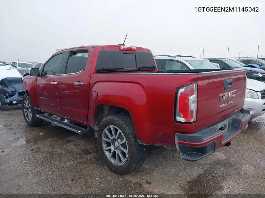 2021 GMC Canyon 2Wd Short Box Denali VIN: 1GTG5EEN2M1145042 Lot: 45191518