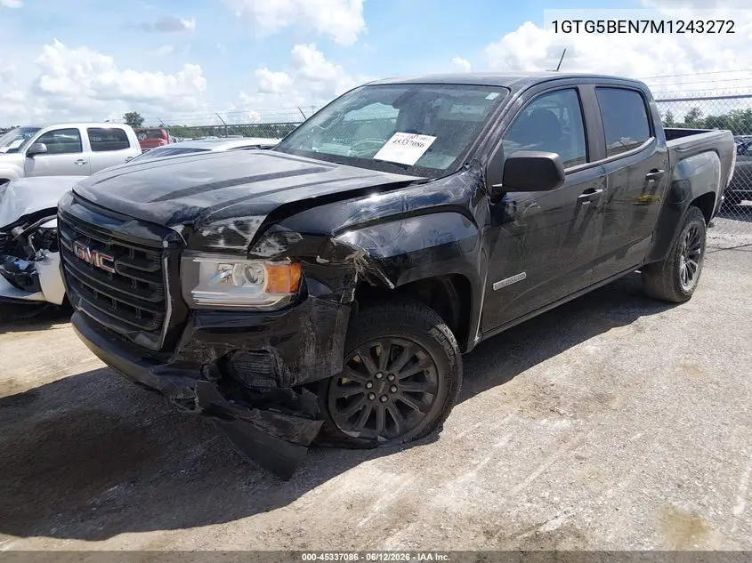 2021 GMC Canyon 2Wd Short Box Elevation Standard VIN: 1GTG5BEN7M1243272 Lot: 45337086