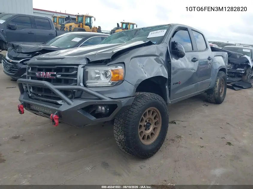 2021 GMC Canyon 4Wd Short Box At4 - Leather VIN: 1GTG6FEN3M1282820 Lot: 45341553