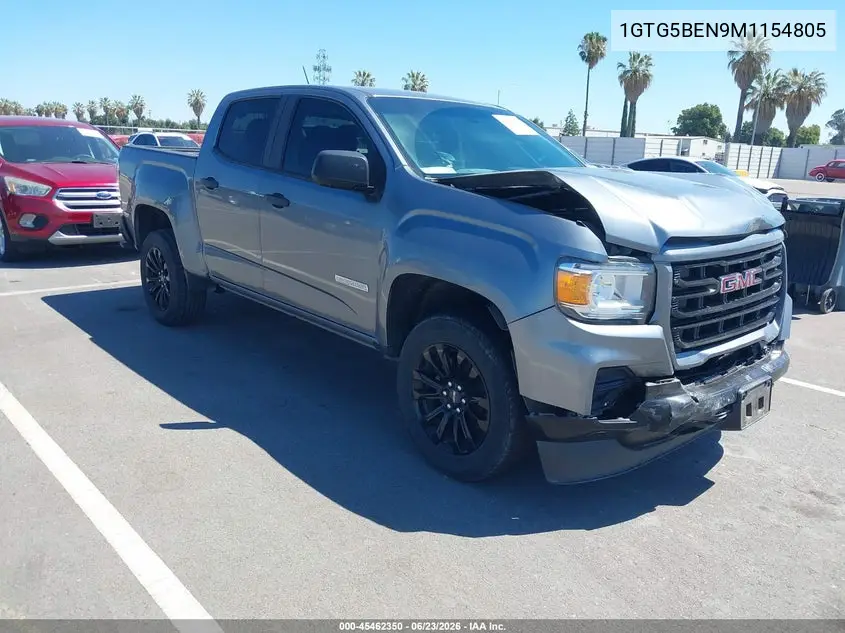 2021 GMC Canyon 2Wd Short Box Elevation Standard VIN: 1GTG5BEN9M1154805 Lot: 45462350