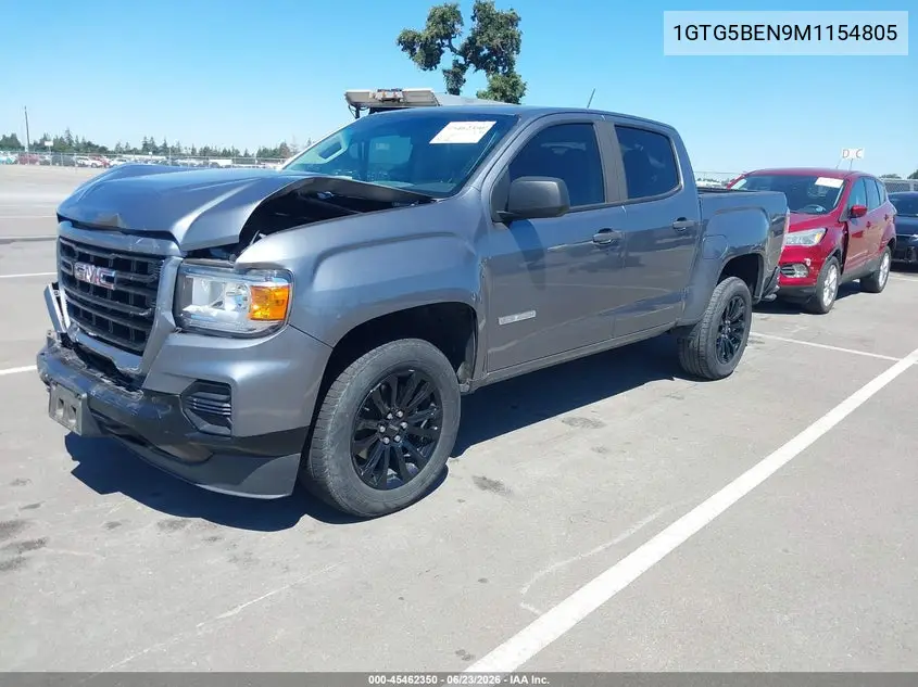 2021 GMC Canyon 2Wd Short Box Elevation Standard VIN: 1GTG5BEN9M1154805 Lot: 45462350