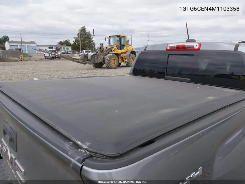 2021 GMC Canyon 4Wd Short Box Elevation VIN: 1GTG6CEN4M1103358 Lot: 45481277