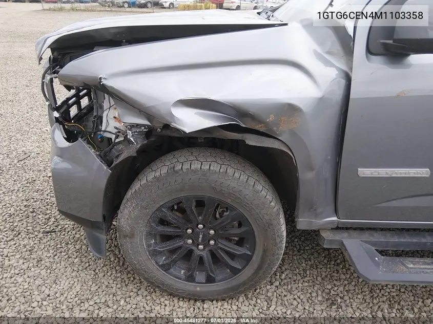 2021 GMC Canyon 4Wd Short Box Elevation VIN: 1GTG6CEN4M1103358 Lot: 45481277