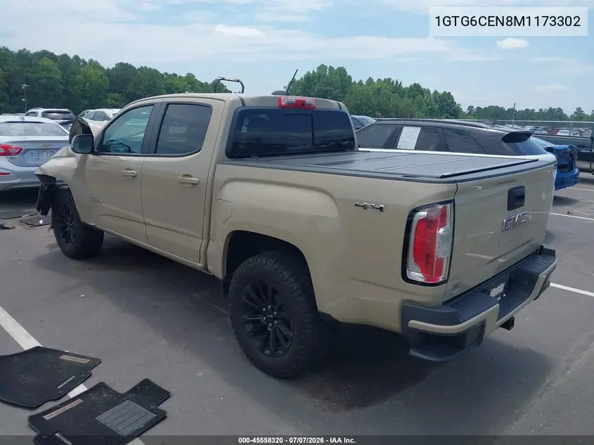 2021 GMC Canyon 4Wd Short Box Elevation VIN: 1GTG6CEN8M1173302 Lot: 45558320