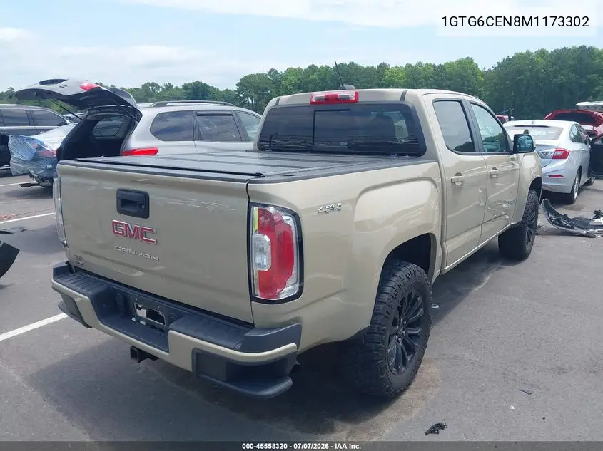 2021 GMC Canyon 4Wd Short Box Elevation VIN: 1GTG6CEN8M1173302 Lot: 45558320