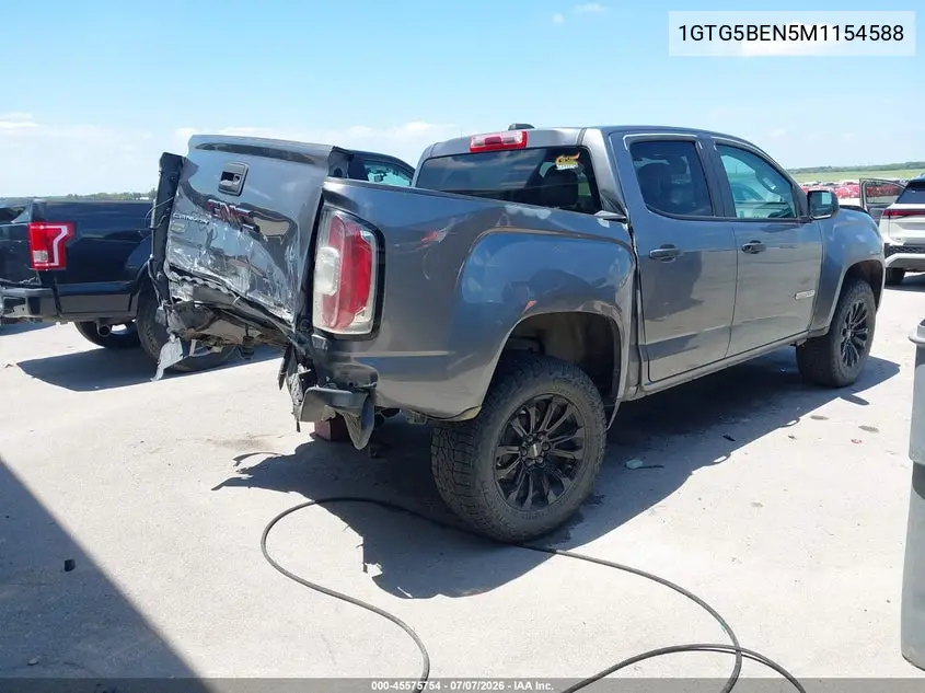 2021 GMC Canyon 2Wd Short Box Elevation Standard VIN: 1GTG5BEN5M1154588 Lot: 45575754