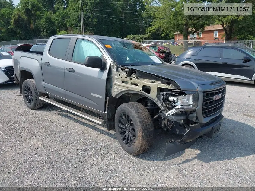 2021 GMC Canyon 2Wd Short Box Elevation Standard VIN: 1GTG5BEN8M1211057 Lot: 45635014
