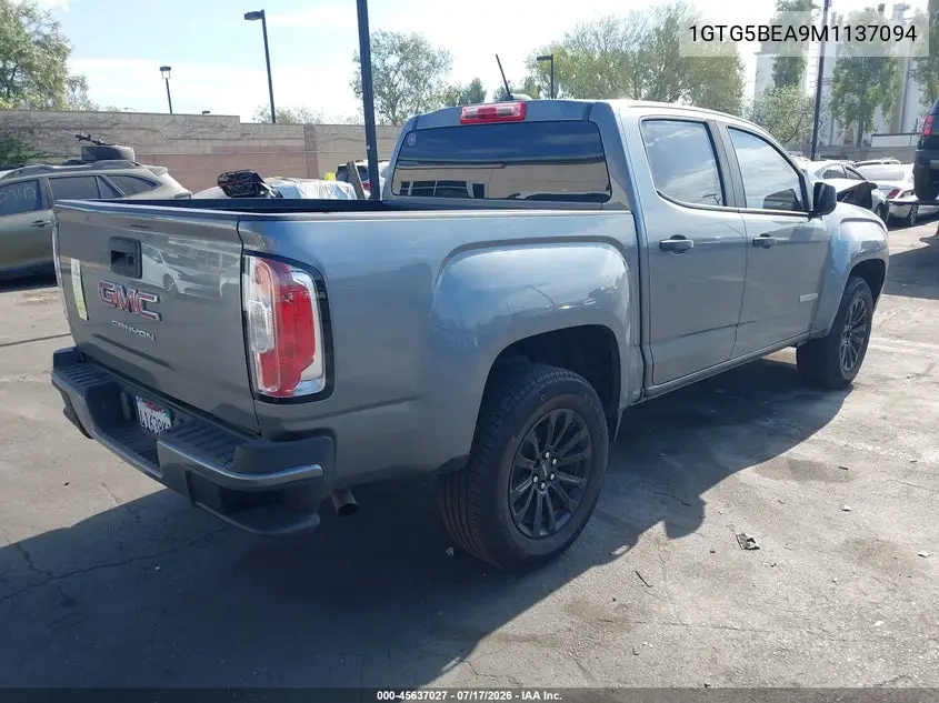 2021 GMC Canyon 2Wd Short Box Elevation Standard VIN: 1GTG5BEA9M1137094 Lot: 45637027