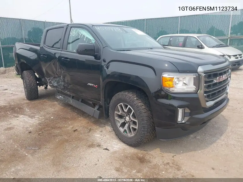 2021 GMC Canyon 4Wd Short Box At4 - Cloth VIN: 1GTG6FEN5M1123734 Lot: 45641813