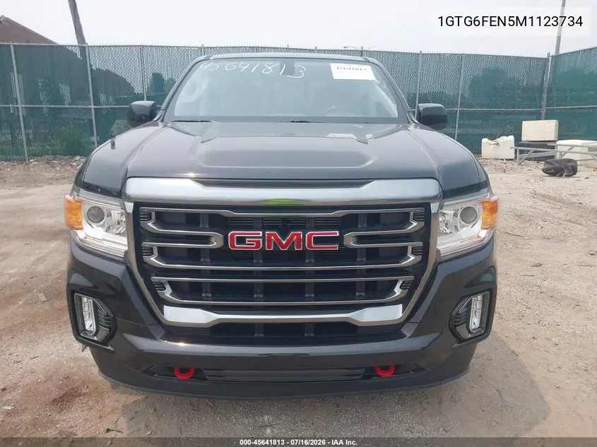 2021 GMC Canyon 4Wd Short Box At4 - Cloth VIN: 1GTG6FEN5M1123734 Lot: 45641813