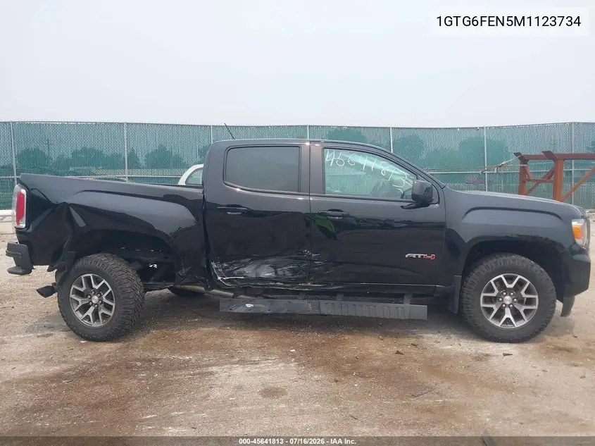 2021 GMC Canyon 4Wd Short Box At4 - Cloth VIN: 1GTG6FEN5M1123734 Lot: 45641813