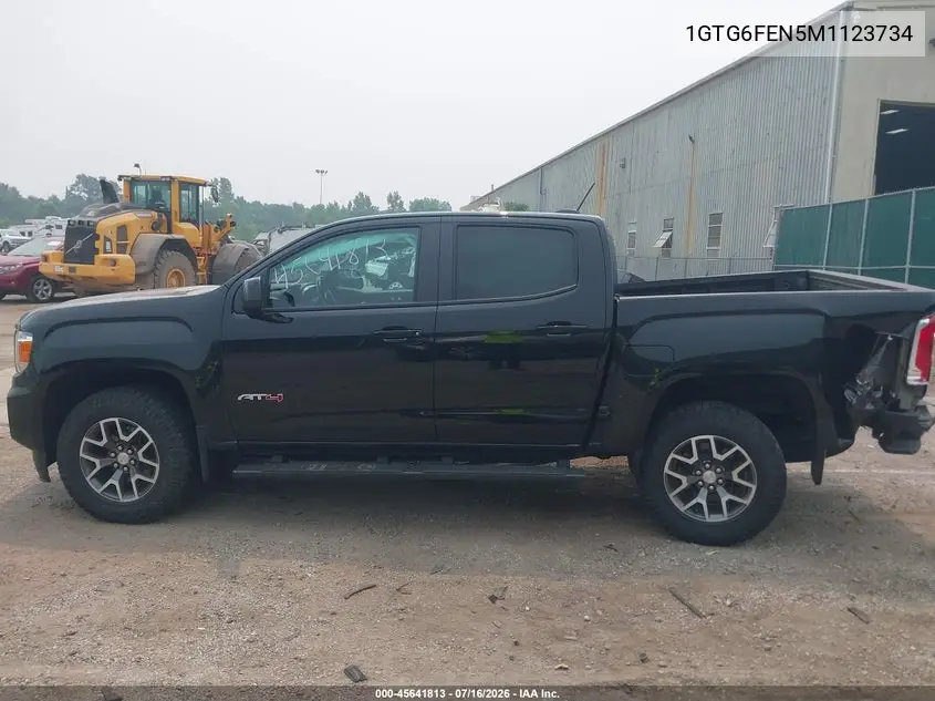 2021 GMC Canyon 4Wd Short Box At4 - Cloth VIN: 1GTG6FEN5M1123734 Lot: 45641813