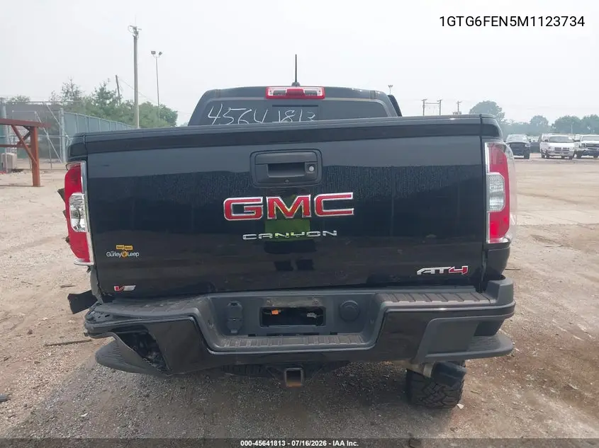 2021 GMC Canyon 4Wd Short Box At4 - Cloth VIN: 1GTG6FEN5M1123734 Lot: 45641813