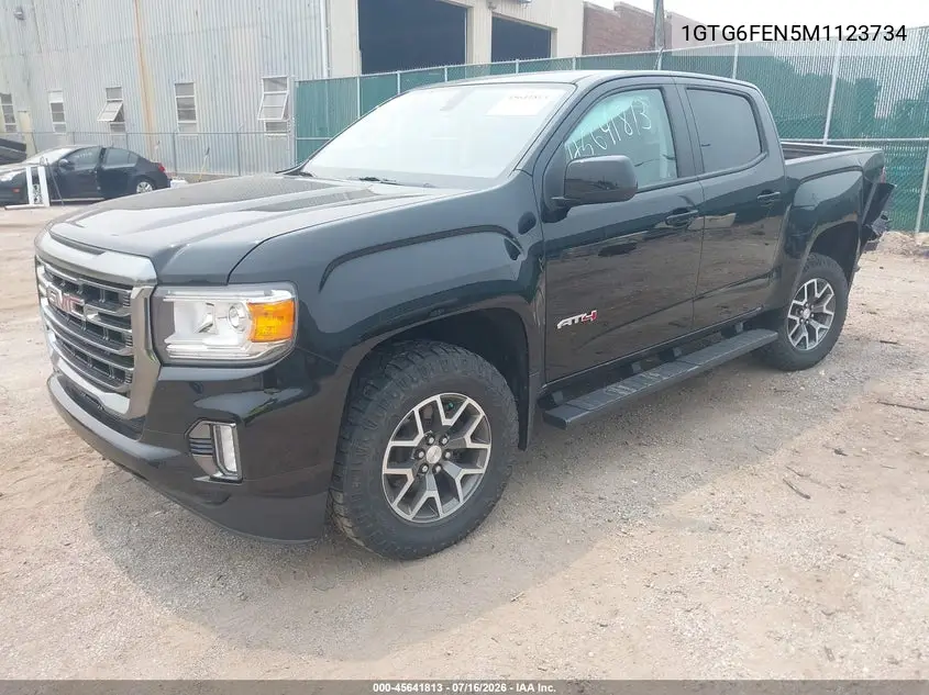 2021 GMC Canyon 4Wd Short Box At4 - Cloth VIN: 1GTG6FEN5M1123734 Lot: 45641813
