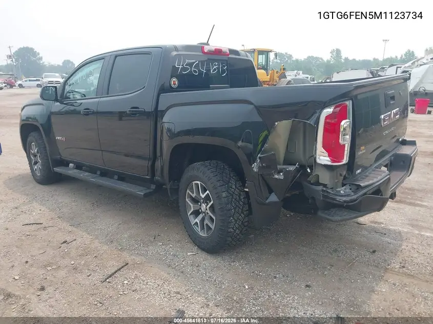 2021 GMC Canyon 4Wd Short Box At4 - Cloth VIN: 1GTG6FEN5M1123734 Lot: 45641813
