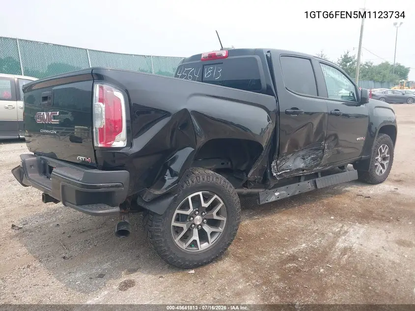 2021 GMC Canyon 4Wd Short Box At4 - Cloth VIN: 1GTG6FEN5M1123734 Lot: 45641813